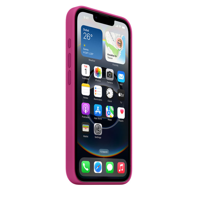 iPhone 16e Silicone Case – Fuchsia OB