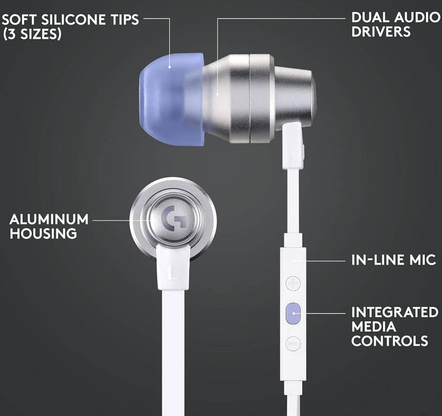 Logitech G333 In Ear Gaming Earphone