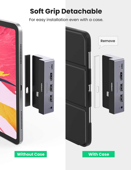 UGREEN 5 في 1 USB C Hub لجهاز iPad OB