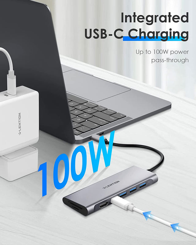 LENTION USB C Multiport Hub with 4K OB