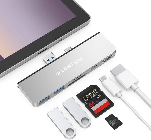 LENTION 6-in-1 USB C Hub for Surface  OB