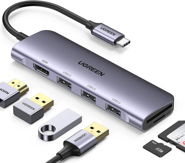 UGREEN 6 in 1 USB C Hub Multiports Type OB