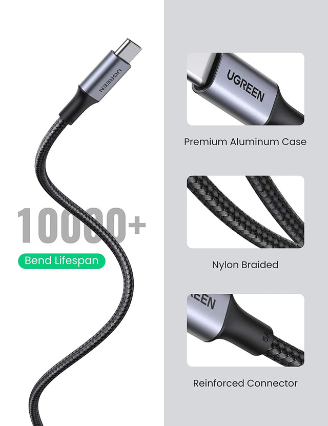 يوجرين – كابل USB C إلى USB C 100 واط