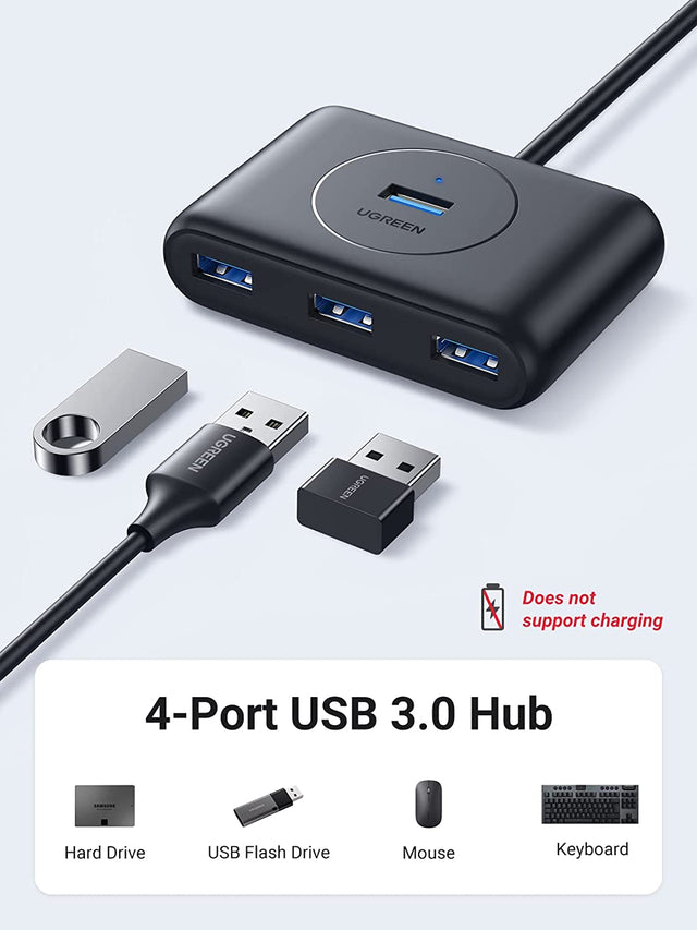UGREEN USB Hub 4 منافذ USB 3.0 بيانات OB