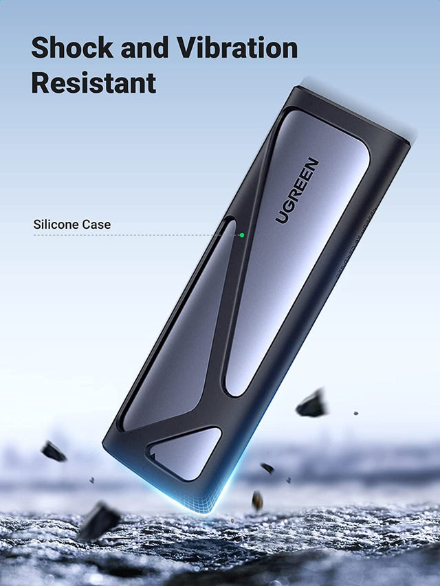 حاوية UGREEN NVMe وSATA M.2 خالية من الأدوات