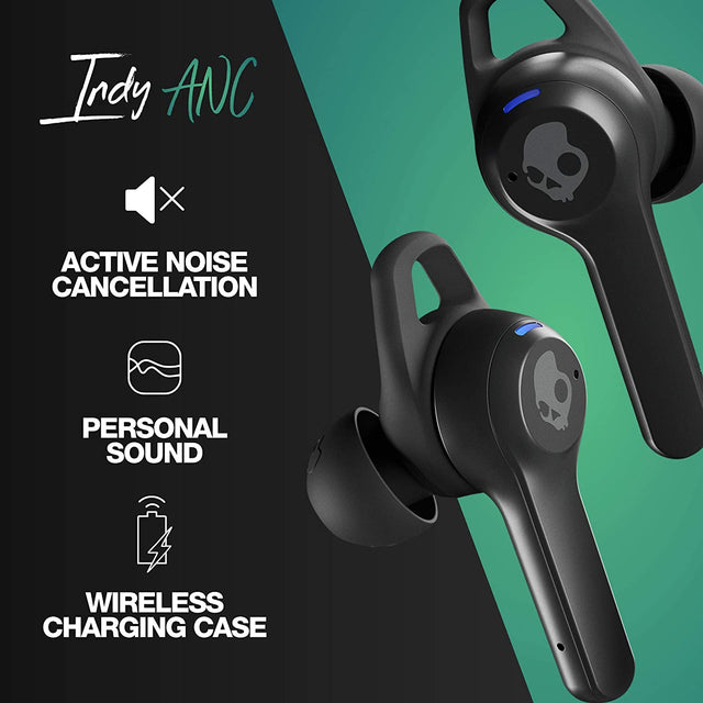 Écouteurs intra-auriculaires sans fil Skullcandy Indy ANC0 - Noir véritable