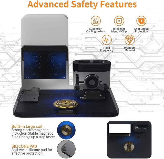 شاحن لاسلكي، 3 في 1 شحن سريع