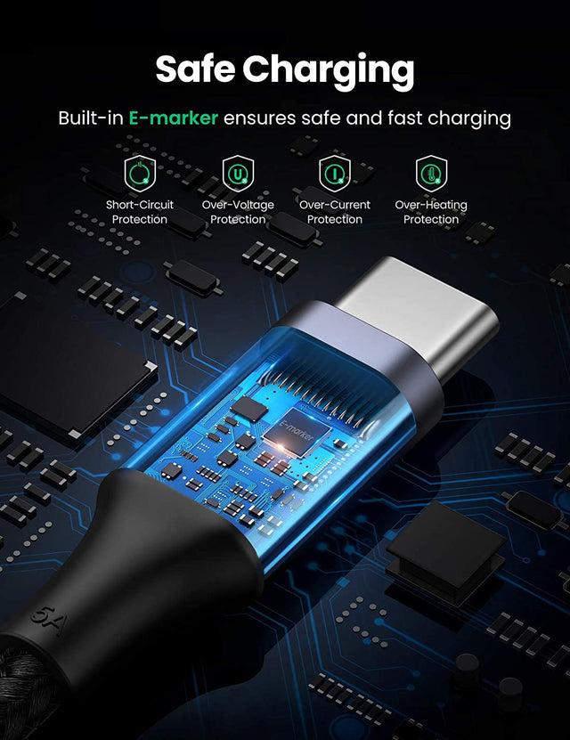 يوجرين – كابل USB C إلى USB C 100 واط