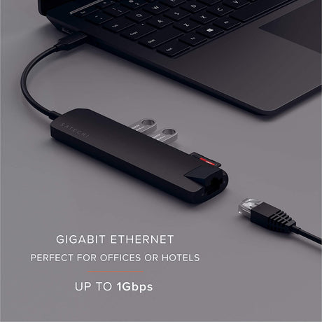 Satechi USB-C سليم متعدد المنافذ مع OB