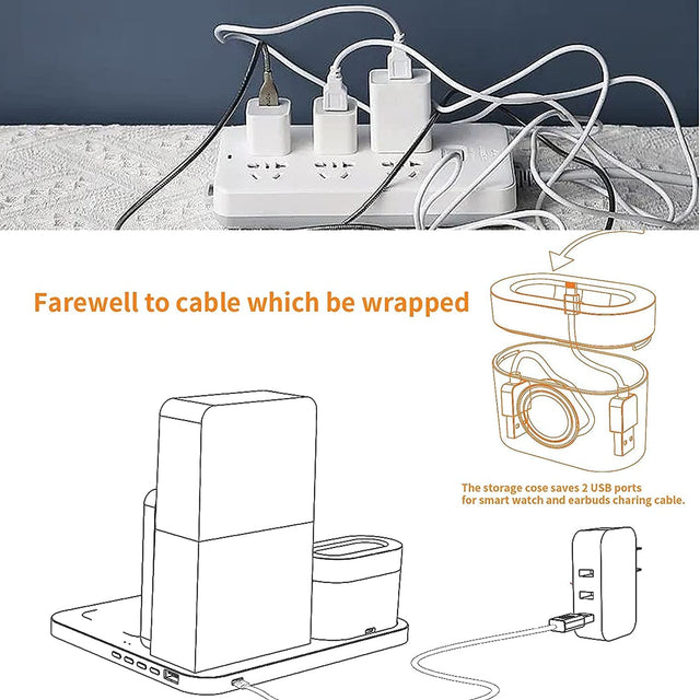 شاحن لاسلكي، 3 في 1 شحن سريع