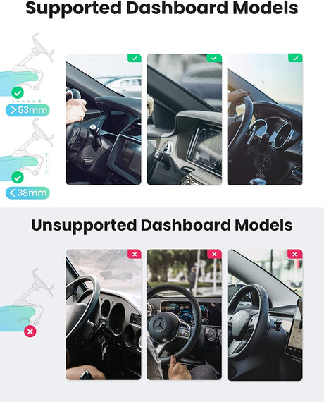 UGREEN حامل هاتف السيارة مشبك لوحة القيادة OB
