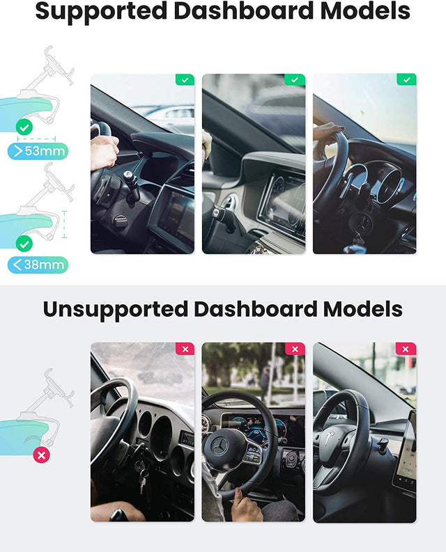 UGREEN حامل هاتف السيارة مشبك لوحة القيادة OB