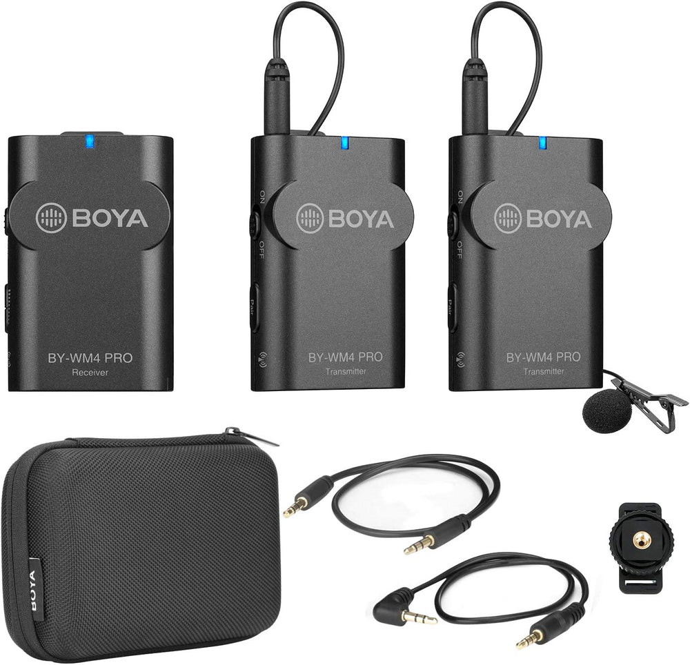 Boya Wm4 Pro K2 2.4 جيجا هرتز ثنائي لاسلكي OB