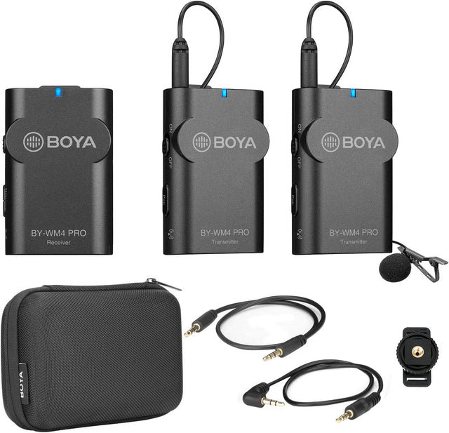 Boya Wm4 Pro K2 2.4 جيجا هرتز ثنائي لاسلكي OB