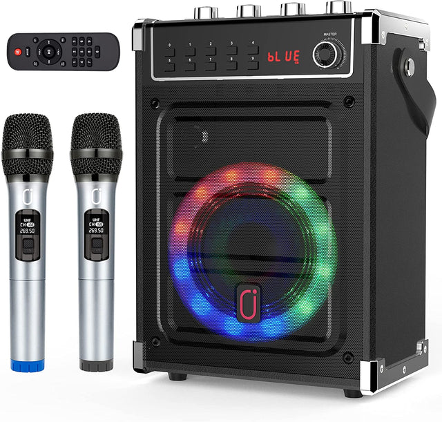 JYX Karaoke Machine with Two Wireless OB