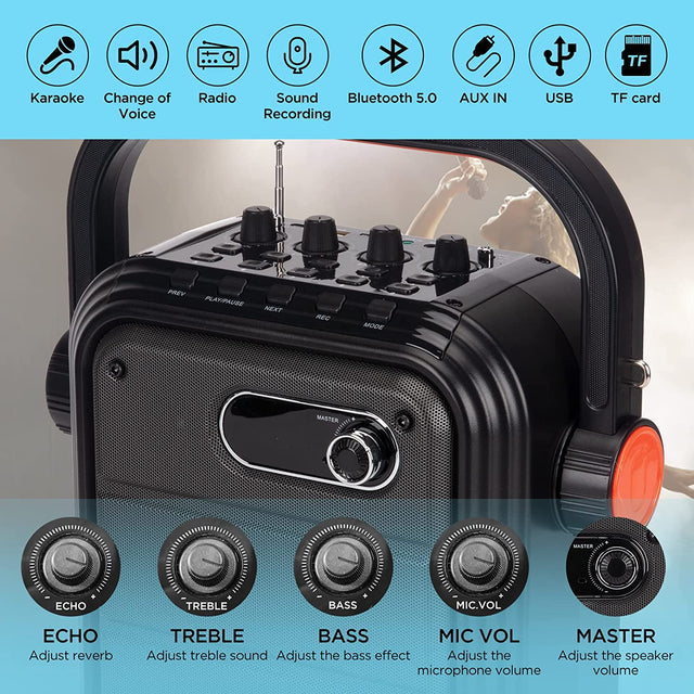 JYX Karaoke Machine for Adults and Kids OB