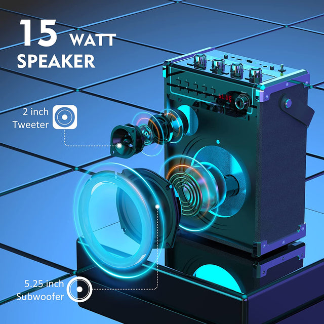 JYX Karaoke Machine with Two Wireless OB