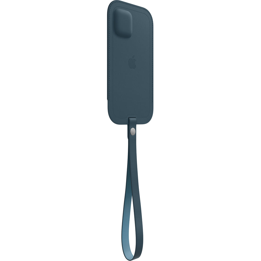 حافظة جلدية لهاتف iPhone 12 Pro Max مع MagSafe - أزرق بلطيقي OB