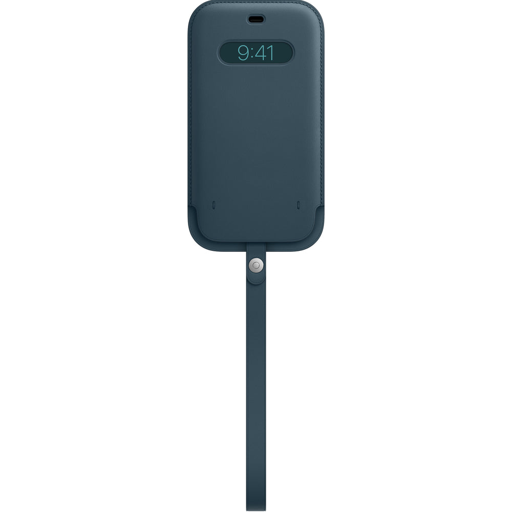 حافظة جلدية لهاتف iPhone 12 Pro Max مع MagSafe - أزرق بلطيقي OB