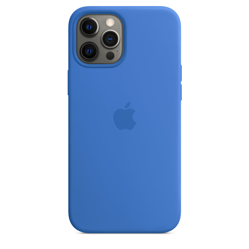 غطاء حماية سيليكون لهاتف iPhone 12 Pro Max مع MagSafe - Capri Blue OB