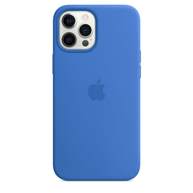 غطاء حماية سيليكون لهاتف iPhone 12 Pro Max مع MagSafe - Capri Blue OB