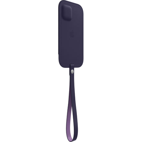 حافظة جلدية لهاتف iPhone 12 Pro Max مع MagSafe - بنفسجي غامق OB