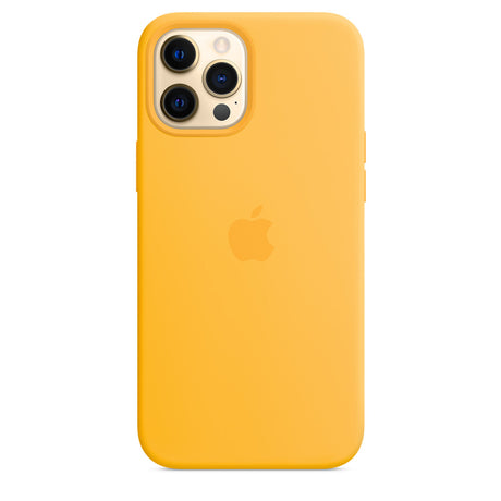 غطاء حماية سيليكون لهاتف iPhone 12 Pro Max مع MagSafe - Sunflower OB