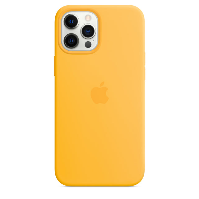 غطاء حماية سيليكون لهاتف iPhone 12 Pro Max مع MagSafe - Sunflower OB