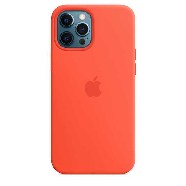 iPhone 12 Pro Max Silicone Case with MagSafe - Electric Orange OB