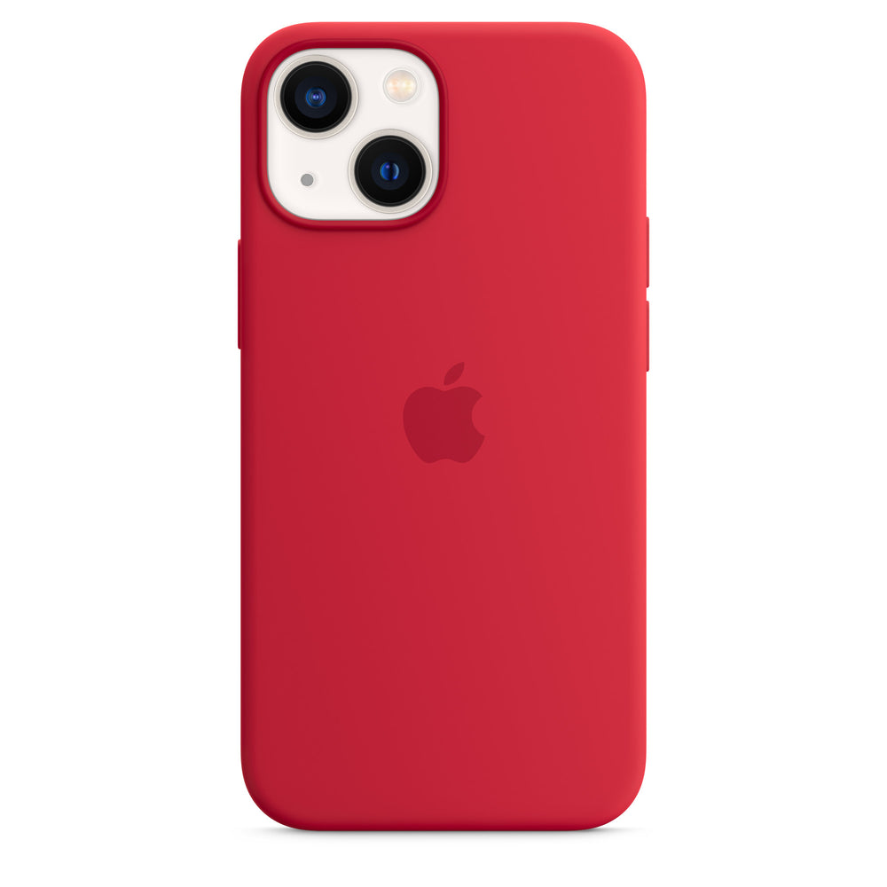 غطاء حماية سيليكون لهاتف iPhone 13 mini مع MagSafe - (PRODUCT)RED OB