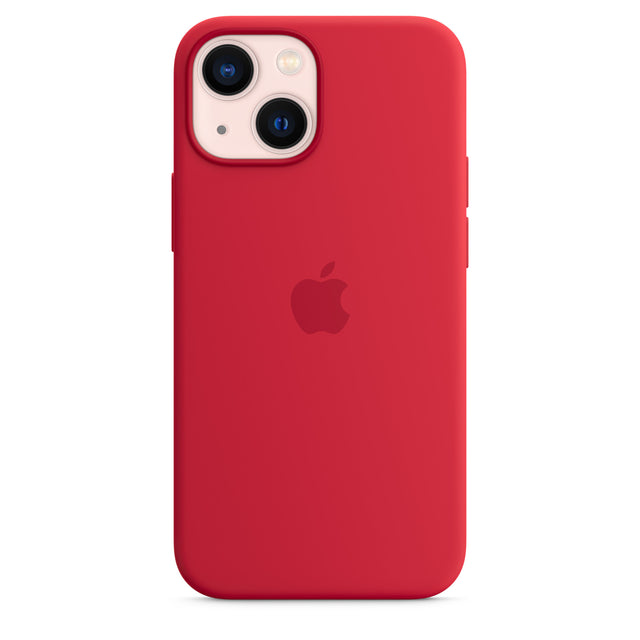 غطاء حماية سيليكون لهاتف iPhone 13 mini مع MagSafe - (PRODUCT)RED OB