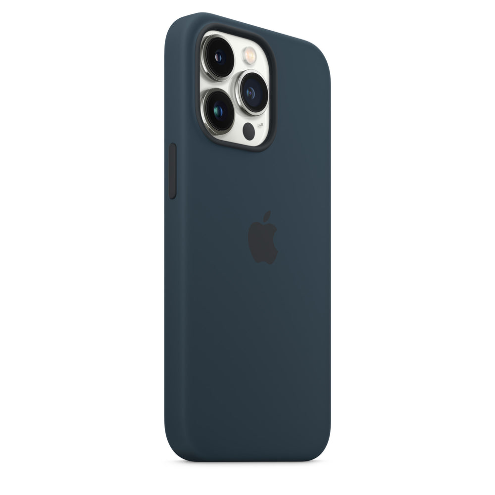 غطاء حماية سيليكون لهاتف iPhone 13 Pro مع MagSafe - أزرق غامق OB