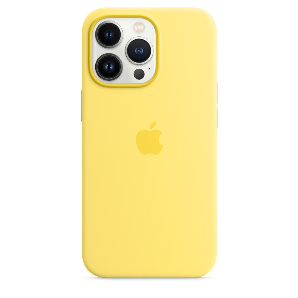 Coque en silicone pour iPhone 13 Pro avec MagSafe - Zeste de Citron OB