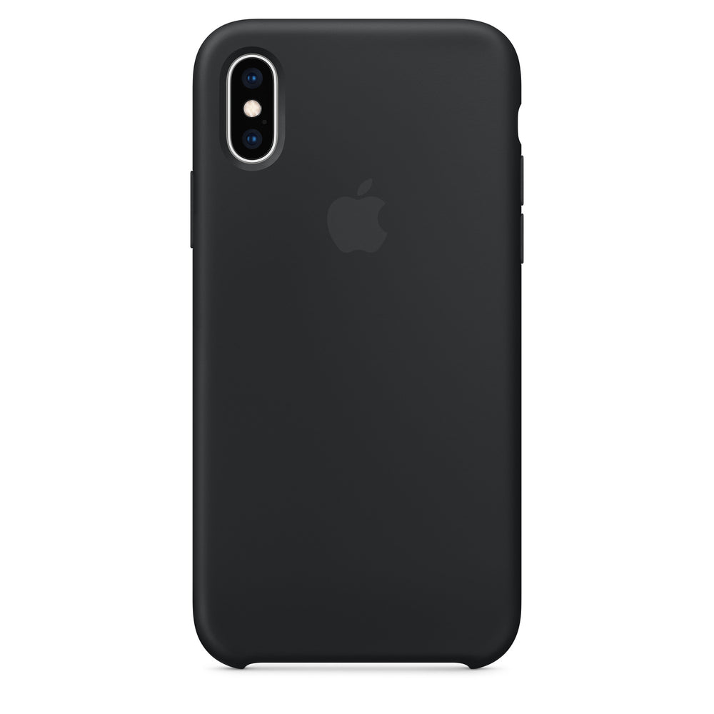 غطاء سيليكون لجهاز iPhone XS - أسود OB