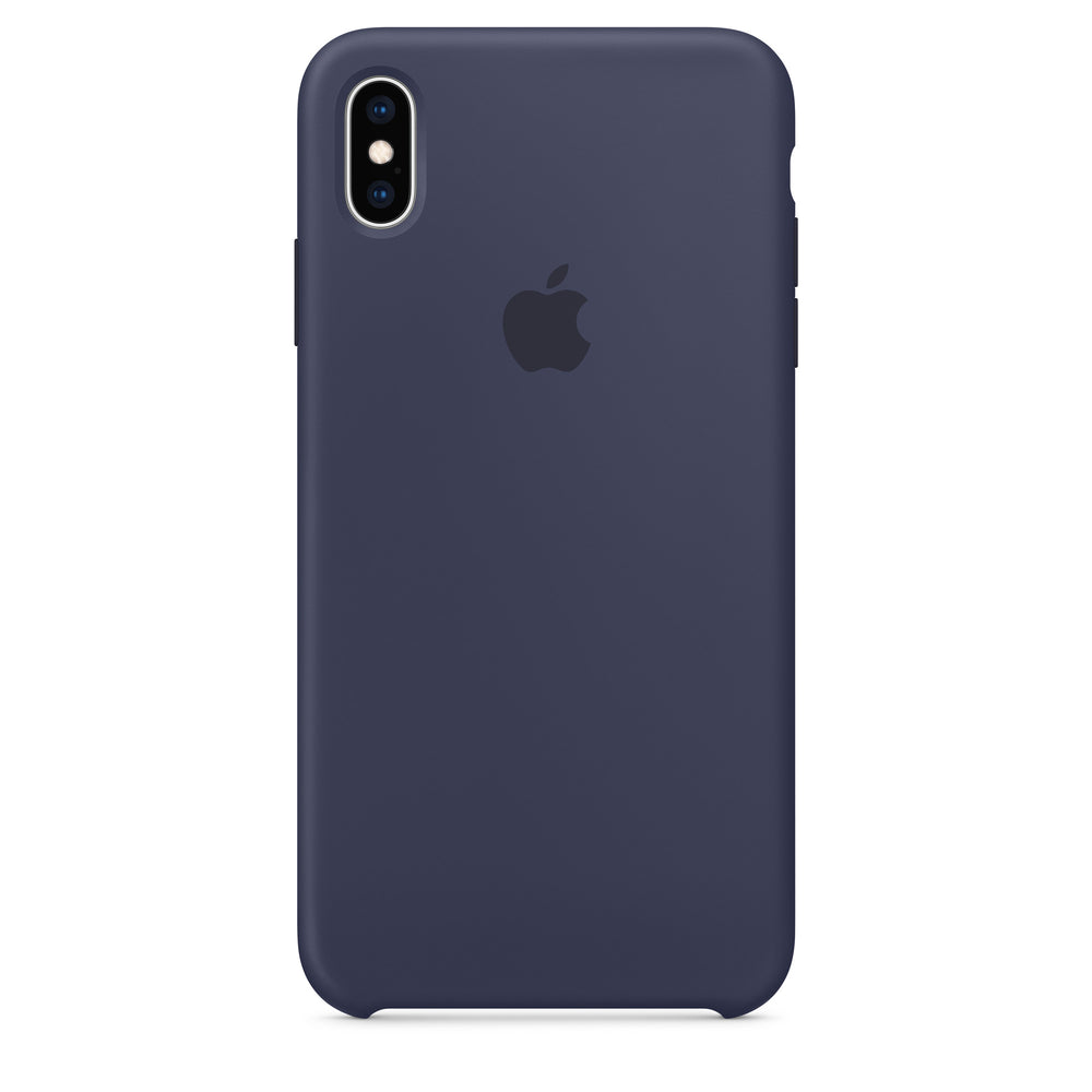 غطاء سيليكون لهاتف iPhone XS Max - أزرق داكن OB