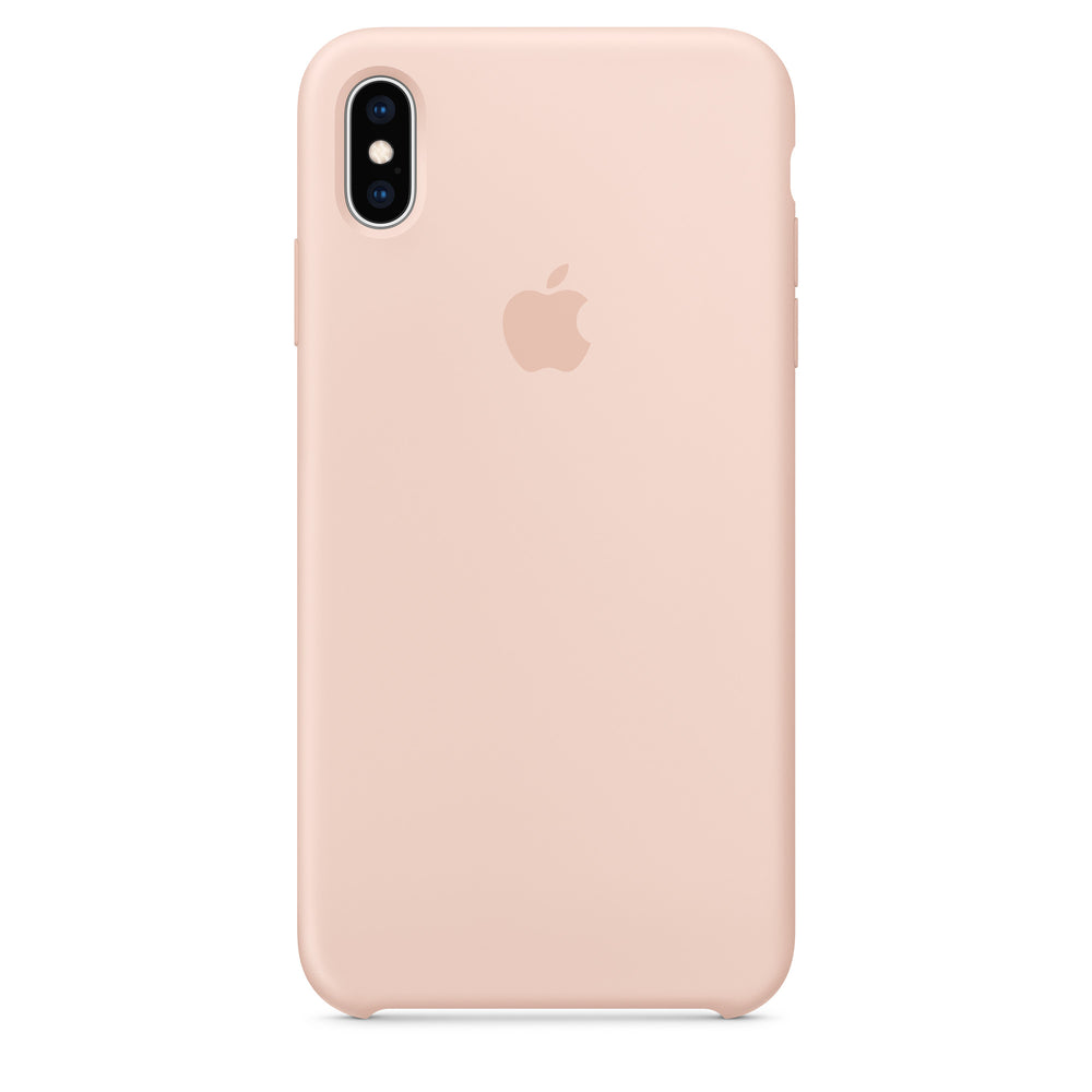 غطاء سيليكون لهاتف iPhone XS Max - وردي رملي OB
