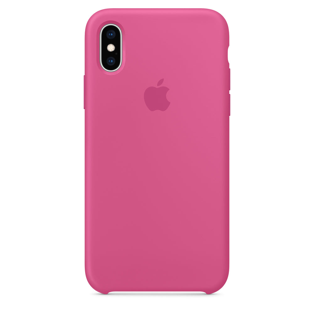 غطاء سيليكون لجهاز iPhone XS - Dragon Fruit OB