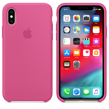 غطاء سيليكون لجهاز iPhone XS - Dragon Fruit OB