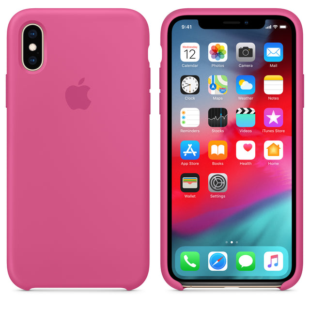 غطاء سيليكون لجهاز iPhone XS - Dragon Fruit OB