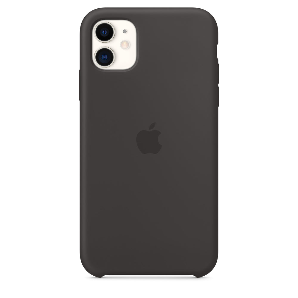 غطاء سيليكون لهاتف iPhone 11 - أسود OB