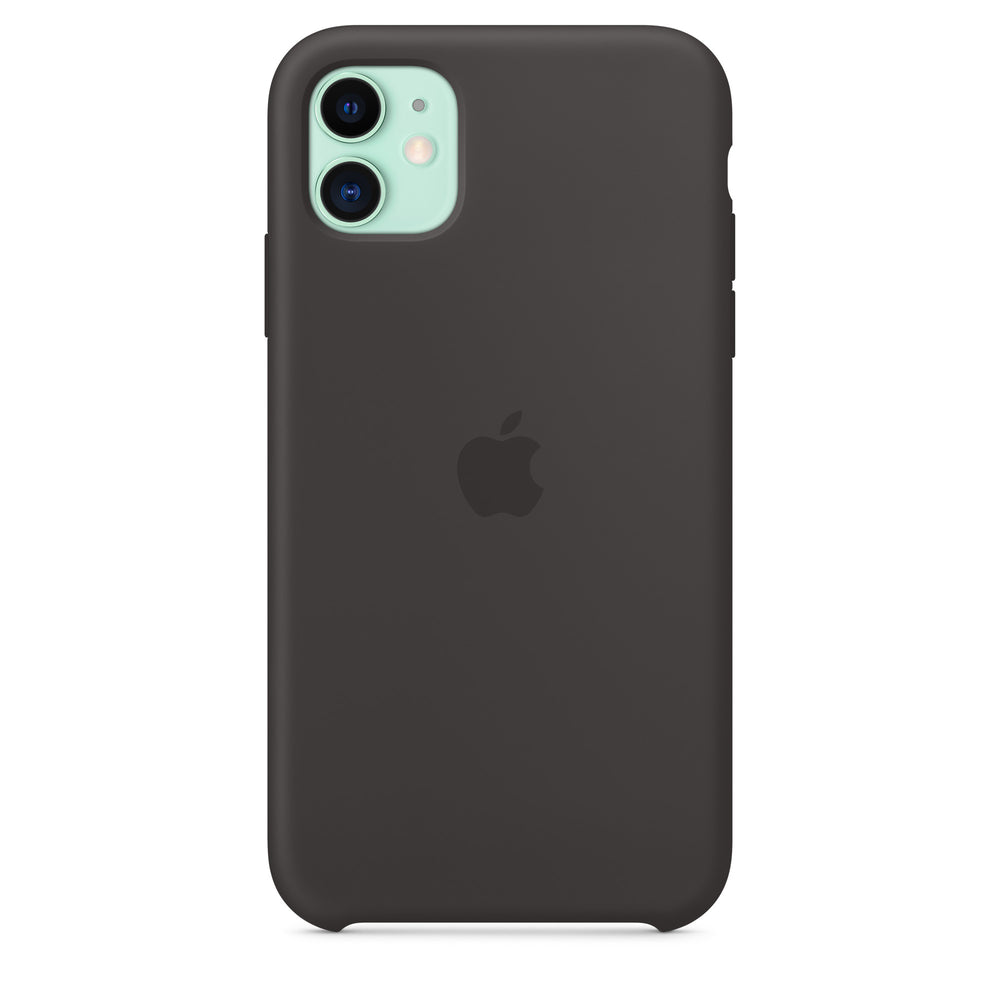 غطاء سيليكون لهاتف iPhone 11 - أسود OB