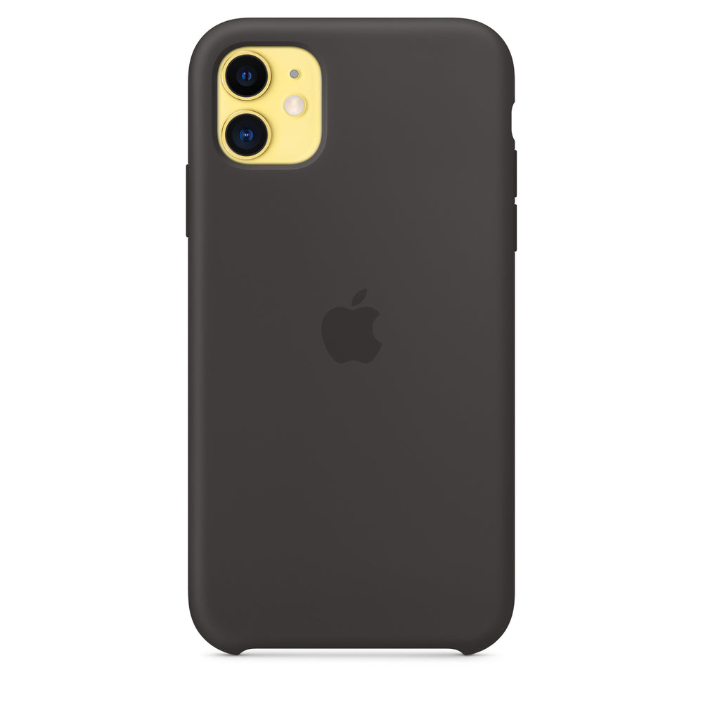 غطاء سيليكون لهاتف iPhone 11 - أسود OB