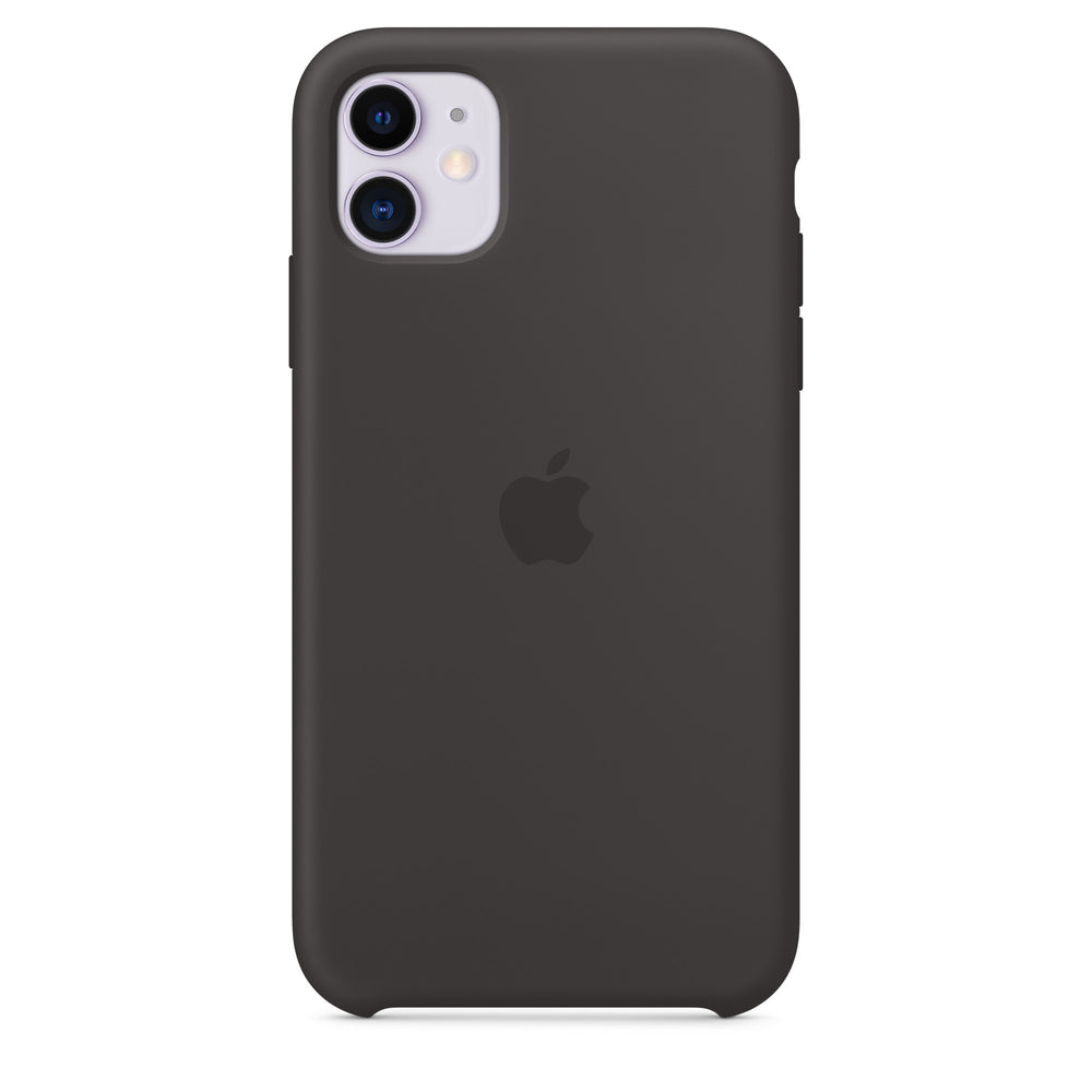 غطاء سيليكون لهاتف iPhone 11 - أسود OB