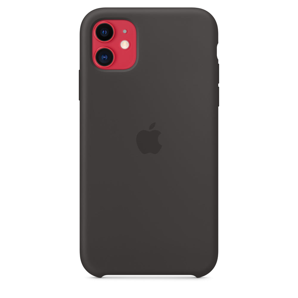غطاء سيليكون لهاتف iPhone 11 - أسود OB