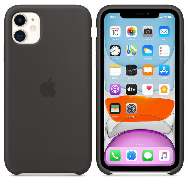 غطاء سيليكون لهاتف iPhone 11 - أسود OB