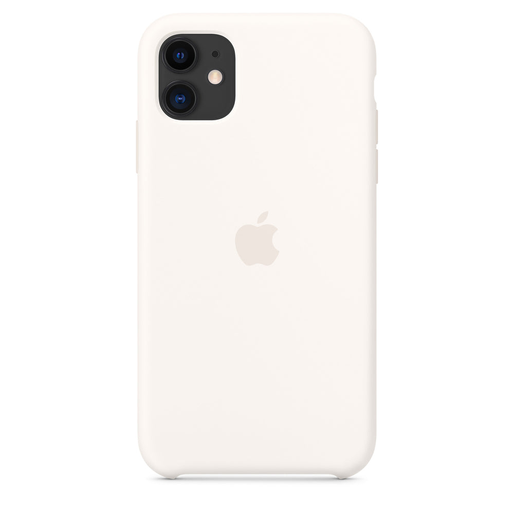 غطاء سيليكون لهاتف iPhone 11 - أبيض OB