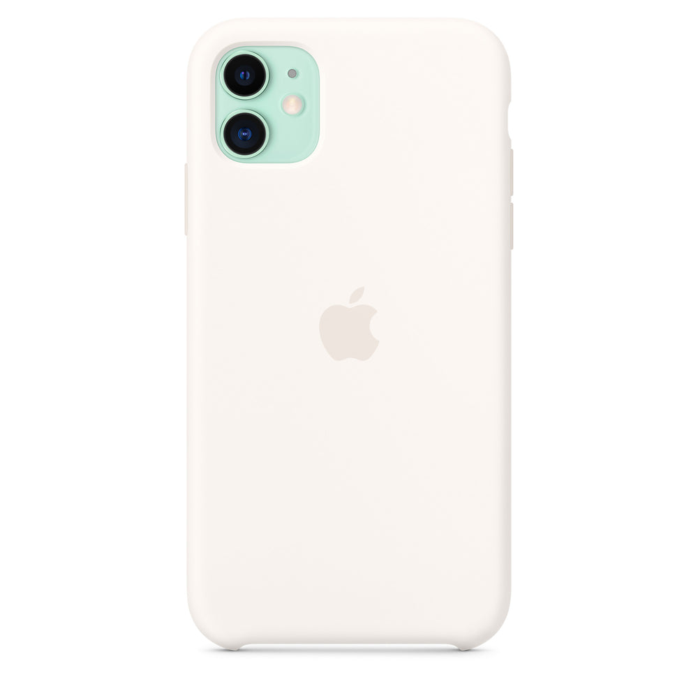 غطاء سيليكون لهاتف iPhone 11 - أبيض OB
