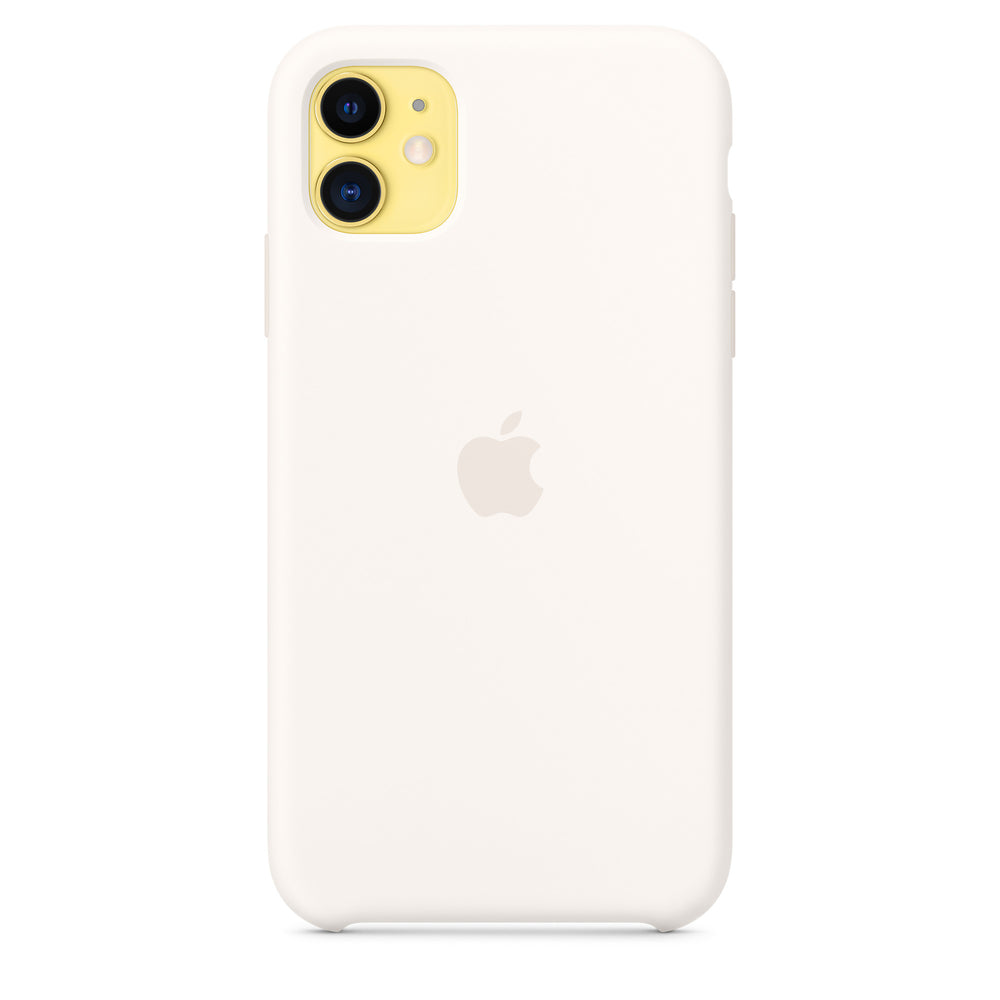 غطاء سيليكون لهاتف iPhone 11 - أبيض OB