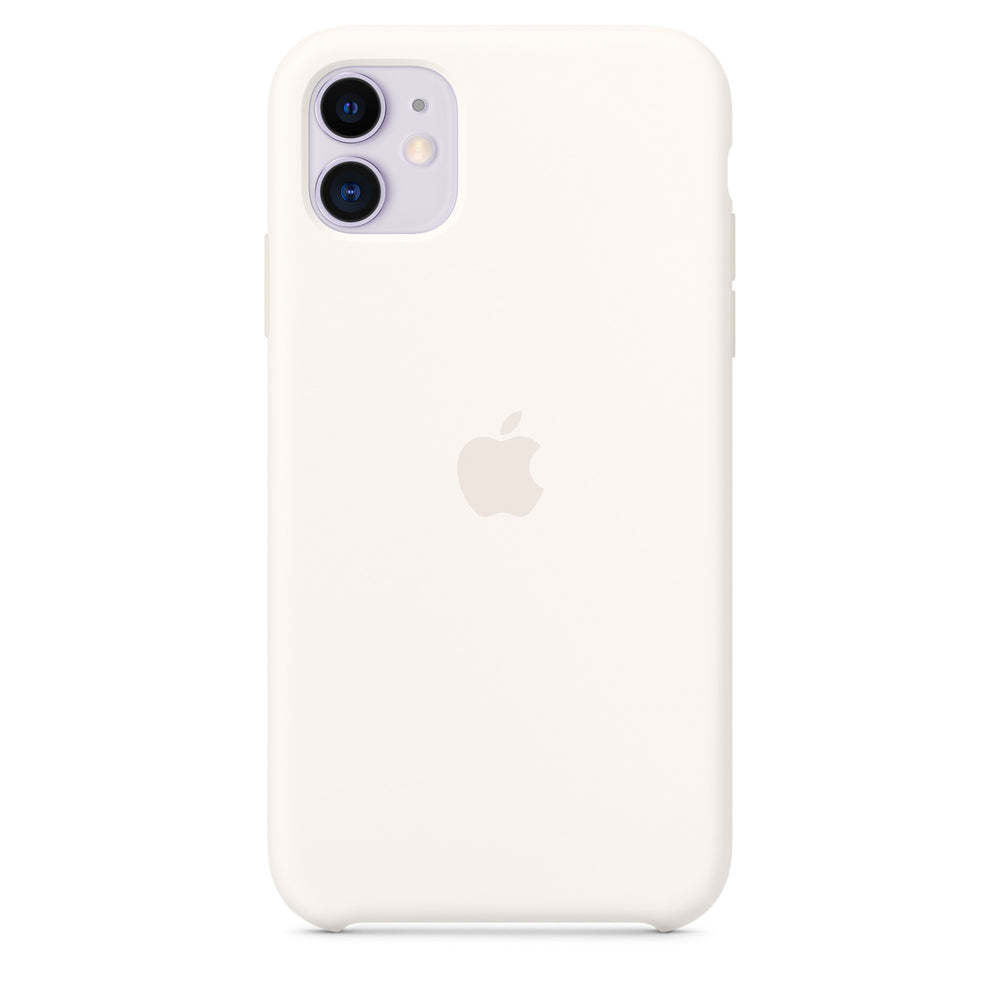 غطاء سيليكون لهاتف iPhone 11 - أبيض OB