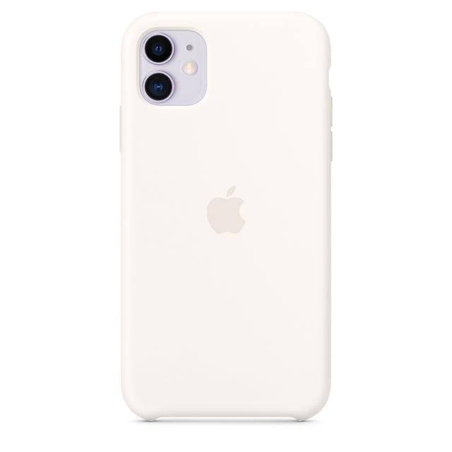غطاء سيليكون لهاتف iPhone 11 - أبيض OB